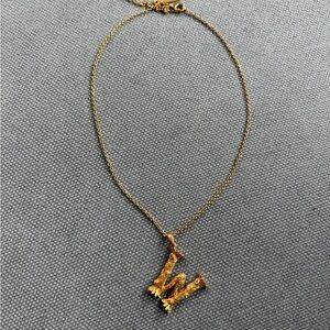 Oscar De La Renta Letter Necklace